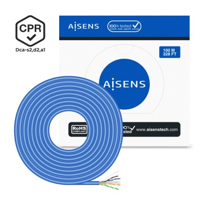 AISENS A135-0662 cavo di rete Blu 100 m Cat6 U/UTP (UTP)