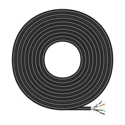 AISENS A135-0673 cavo di rete Nero 100 m Cat6 F/UTP (FTP)