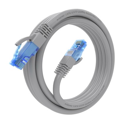 AISENS A135-0778 cavo di rete Grigio 3 m Cat6 U/UTP (UTP)