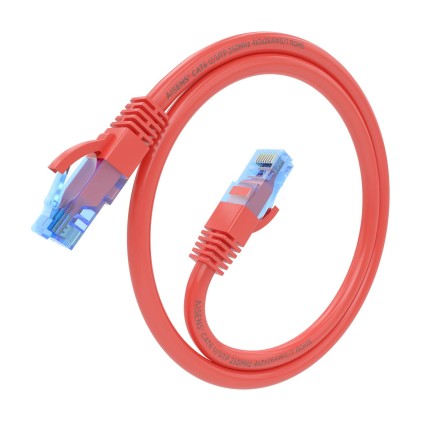 AISENS A135-0785 cavo di rete Rosso 0,25 m Cat6 U/UTP (UTP)