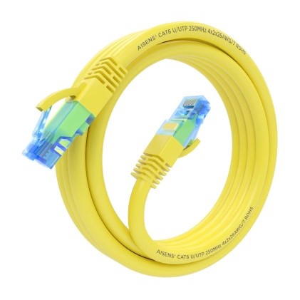 AISENS A135-0836 cavo di rete Giallo 3 m Cat6 U/UTP (UTP)