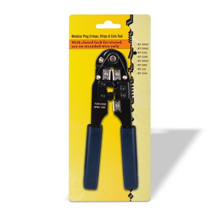 AISENS A142-0310 pinza crimpatrice Nero, Blu