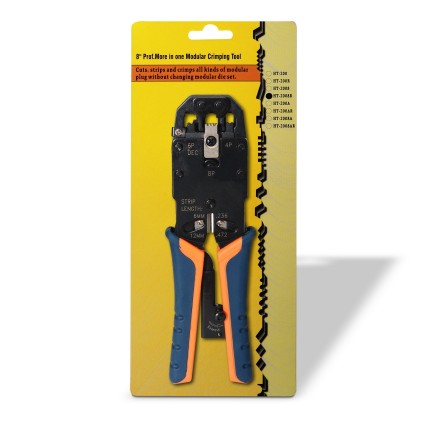 AISENS A142-0311 pinza crimpatrice Nero, Blu, Arancione