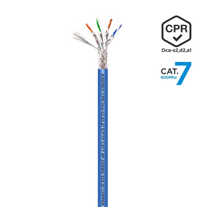 AISENS A146-0665 cavo di rete Blu 305 m Cat7 SF/UTP (S-FTP)