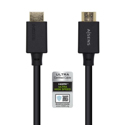 AISENS A150-0420 cavo HDMI 0,5 m HDMI tipo A (Standard) Nero