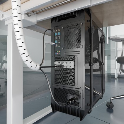 AISENS A151-0919 organizer per cavi Universale Guaina intrecciata per cavi Bianco 1 pz