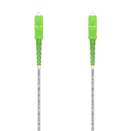 AISENS A152-0495 cavo a fibre ottiche 3 m SC/APC G.657.A2 Bianco