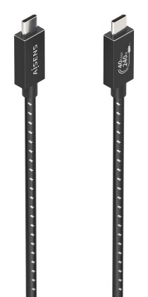 AISENS A156-0868 cavo USB USB4 Gen 3x2 1,5 m USB C Nero