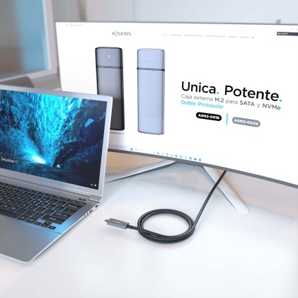 AISENS A157-0884 cavo USB USB 3.2 Gen 1 (3.1 Gen 1) 7,5 m USB C Nero