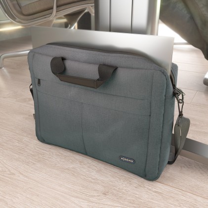 AISENS ASBG-BC025-GR borsa per laptop 39,6 cm (15.6") Valigetta ventiquattrore Grigio