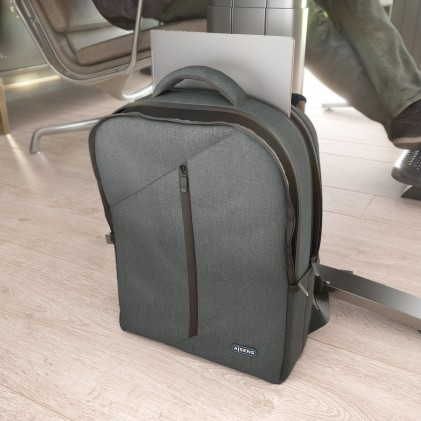 AISENS ASBG-BP084-GR borsa per laptop 39,6 cm (15.6") Zaino Grigio