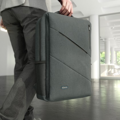 AISENS ASBG-BP085-GR borsa per laptop 39,6 cm (15.6") Zaino Grigio