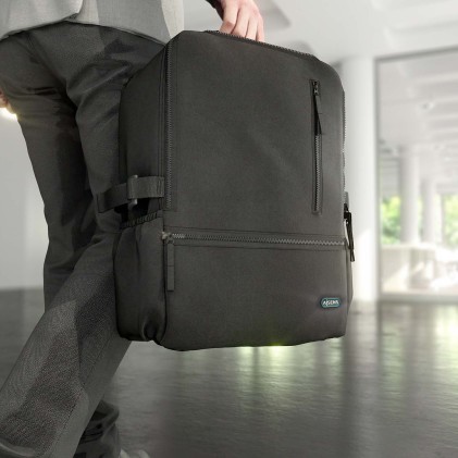 AISENS ASBG-BP086-BK borsa per laptop 39,6 cm (15.6") Zaino Nero