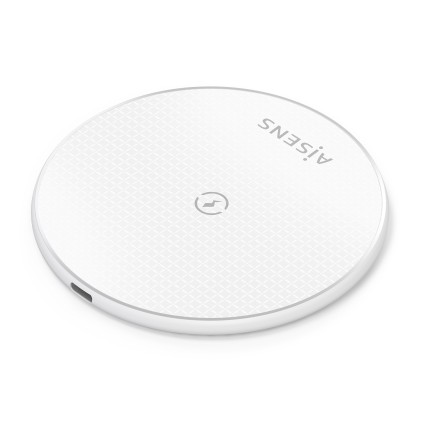 AISENS ASCH-15W1WC057-W Caricabatterie per dispositivi mobili Smartphone Bianco USB Carica wireless Interno