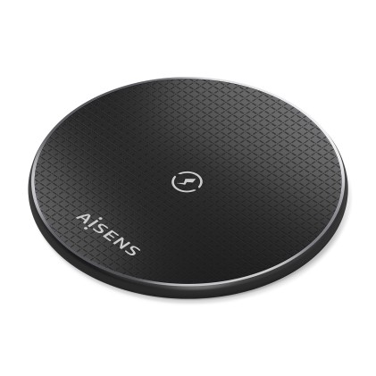 AISENS ASCH-15W1WC058-BK Caricabatterie per dispositivi mobili Smartphone Nero USB Carica wireless Interno