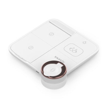 AISENS ASCH-15W4WC061-W Caricabatterie per dispositivi mobili Cuffie, Smartphone, Orologio intelligente Bianco USB Carica wireless Interno