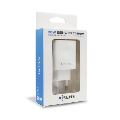 AISENS ASCH-1PD20-W Caricabatterie per dispositivi mobili Bianco Interno