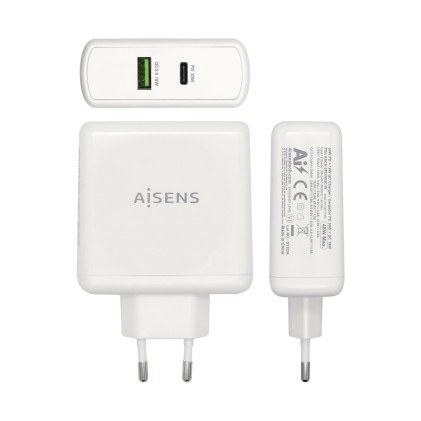 AISENS ASCH-2PD30QC-W Caricabatterie per dispositivi mobili Bianco Interno