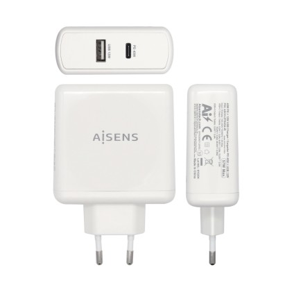 AISENS ASCH-2PD45A-W Caricabatterie per dispositivi mobili Bianco Interno