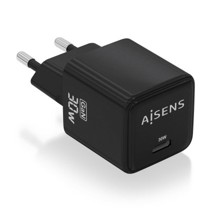 AISENS ASCH-30W1P036-BK Caricabatterie per dispositivi mobili Universale Nero AC Ricarica rapida Interno