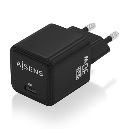 AISENS ASCH-30W1P036-BK Caricabatterie per dispositivi mobili Universale Nero AC Ricarica rapida Interno