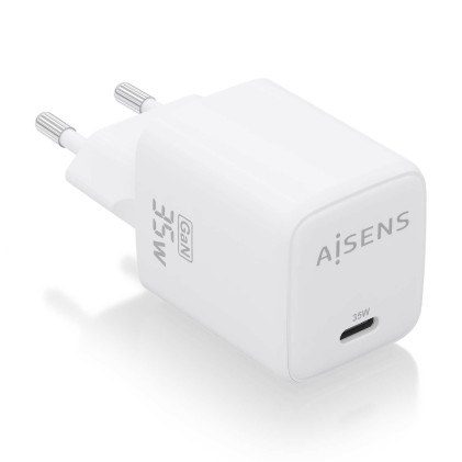 AISENS ASCH-35W1P016-W Caricabatterie per dispositivi mobili Universale Bianco AC Ricarica rapida Interno