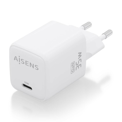 AISENS ASCH-35W1P016-W Caricabatterie per dispositivi mobili Universale Bianco AC Ricarica rapida Interno