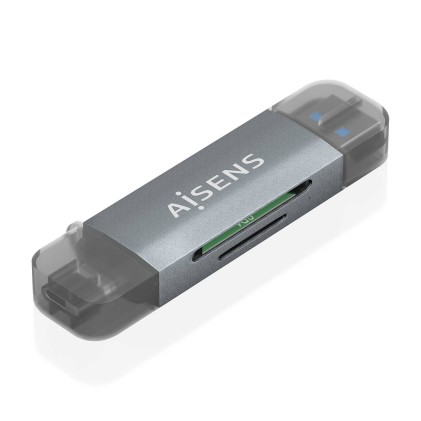 AISENS ASCR-2AC08-GR lettore di schede USB 3.2 Gen 1 (3.1 Gen 1) Type-A/Type-C Grigio