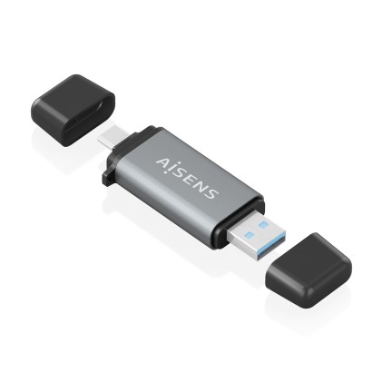 AISENS ASCR-2AC11-GR lettore di schede USB 3.2 Gen 1 (3.1 Gen 1) Type-A/Type-C Grigio