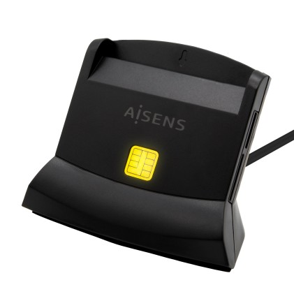 AISENS ASCR-SN04CSD-BK lettore di controllo di accesso Lettore di controllo accessi USB Nero
