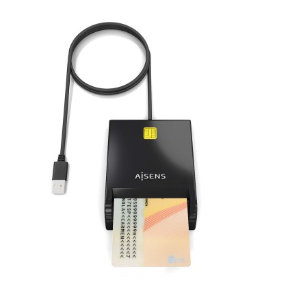 AISENS ASCR-SN06-BK lettore di card readers Interno USB USB tipo-C Nero