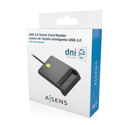 AISENS ASCR-SN06-BK lettore di card readers Interno USB USB tipo-C Nero
