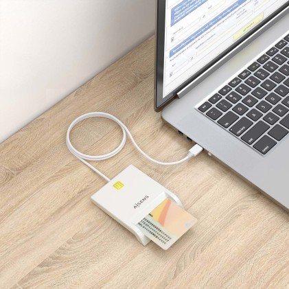 AISENS ASCR-SN07-W lettore di card readers Interno USB USB 2.0 Bianco