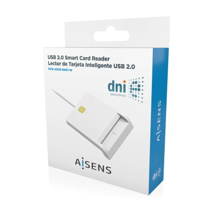 AISENS ASCR-SN07-W lettore di card readers Interno USB USB 2.0 Bianco