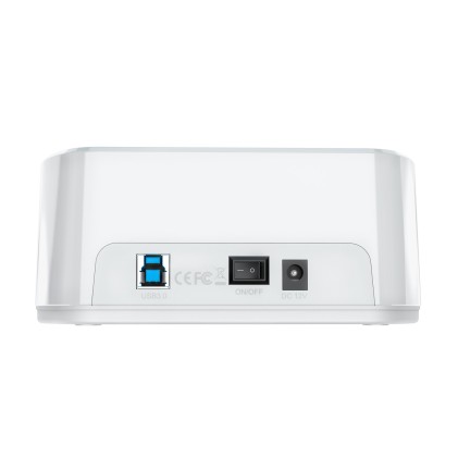 AISENS ASDS-D02W docking station per unit&agrave; di archiviazione USB 3.2 Gen 1 (3.1 Gen 1) Type-B Bianco