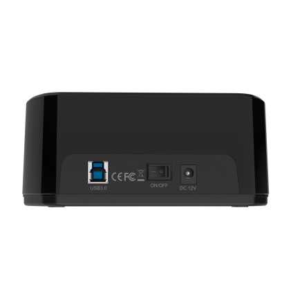 AISENS ASDS-D03B docking station per unità di archiviazione USB 3.2 Gen 1 (3.1 Gen 1) Type-B Nero
