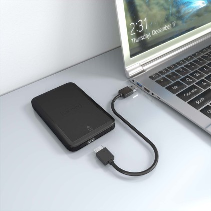 AISENS ASE-2519B contenitore di unità di archiviazione Box esterno HDD/SSD Nero 2.5"