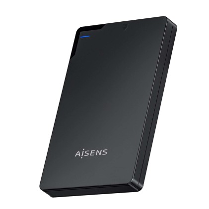 AISENS ASE-2520B contenitore di unità di archiviazione Custodia per Disco Rigido (HDD) Nero 2.5" Alimentazione USB