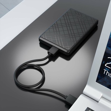 AISENS ASE-2522B contenitore di unità di archiviazione Box esterno HDD/SSD Nero 2.5"