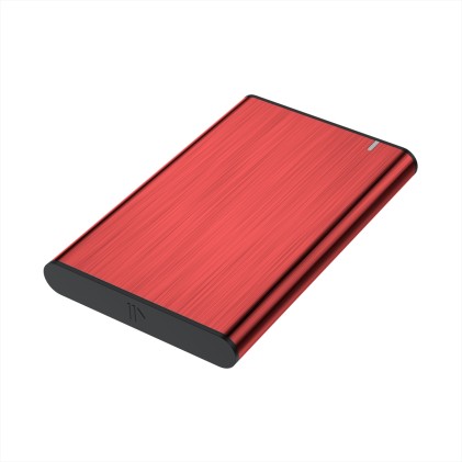 AISENS ASE-2525RED contenitore di unità di archiviazione Box esterno SSD Rosso 2.5"