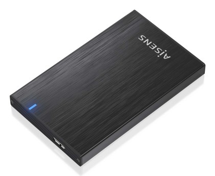 AISENS ASE-2527B contenitore di unità di archiviazione Box esterno HDD/SSD Nero 2.5"