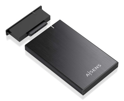 AISENS ASE-2527B contenitore di unità di archiviazione Box esterno HDD/SSD Nero 2.5"