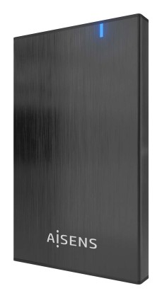 AISENS ASE-2527B contenitore di unità di archiviazione Box esterno HDD/SSD Nero 2.5"