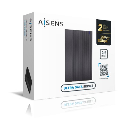 AISENS ASE-2532B contenitore di unit&agrave; di archiviazione Box esterno SSD Nero 2.5"