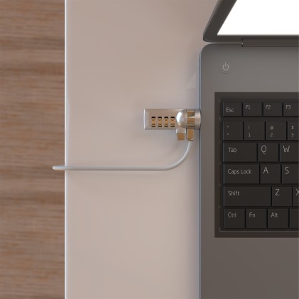 AISENS ASLK-D40N01-SL cavo di sicurezza Argento 1,5 m