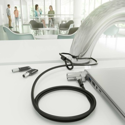 AISENS ASLK-D45K06-BK cavo di sicurezza Nero 1,5 m