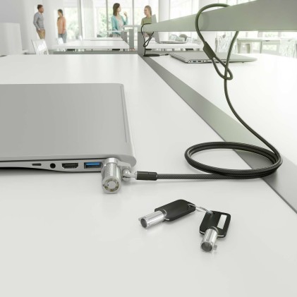 AISENS ASLK-D45K06-BK cavo di sicurezza Nero 1,5 m