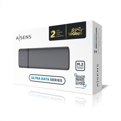 AISENS ASM2-002G contenitore di unità di archiviazione Box esterno SSD Grigio M.2
