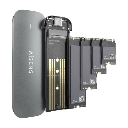 AISENS ASM2-006GRY contenitore di unit&agrave; di archiviazione Box esterno SSD Grigio M.2