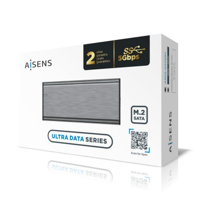 AISENS ASM2-007GRY contenitore di unità di archiviazione Box esterno SSD Grigio M.2